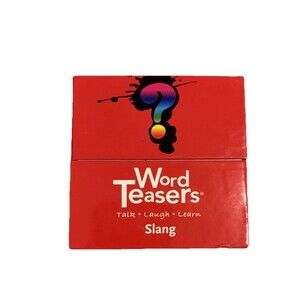 Word Teasers Card Game - Slang EUC Family Games 12 + Adult Family Night